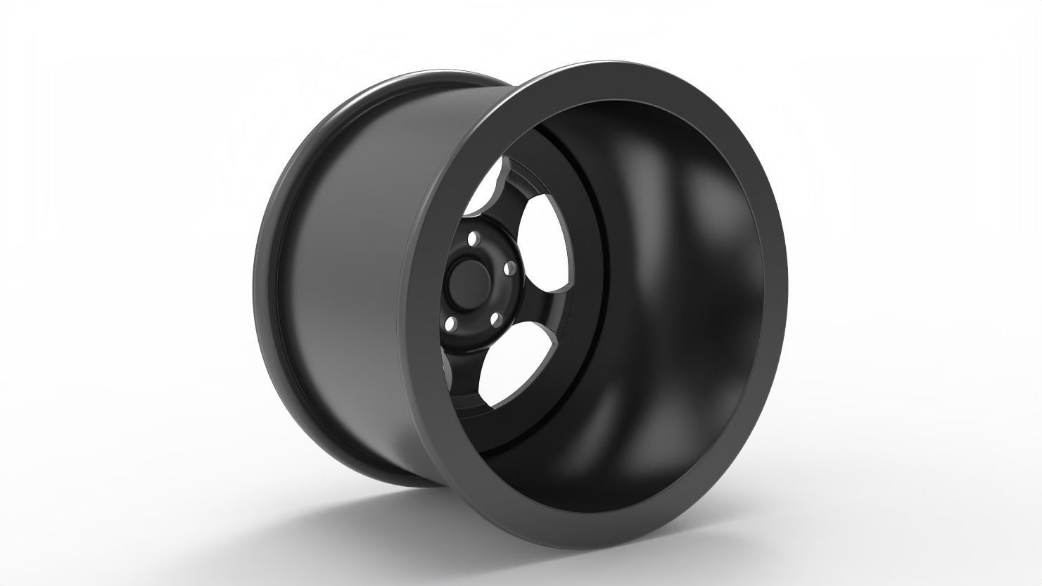 black rhino wheel rim model 3D print model_3