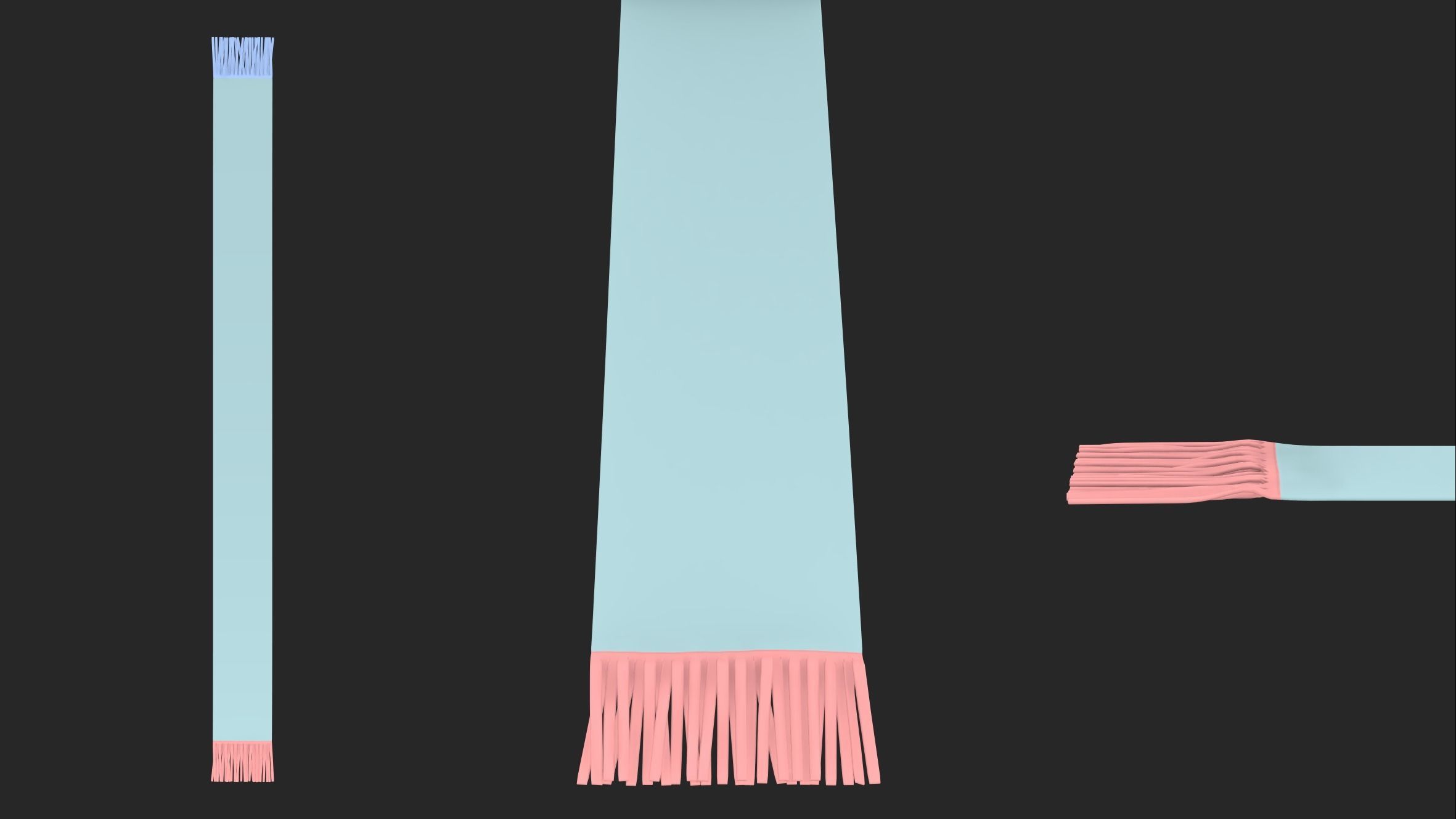 BASIC SCARVES PACK genesis8 highpoly 3D model_19