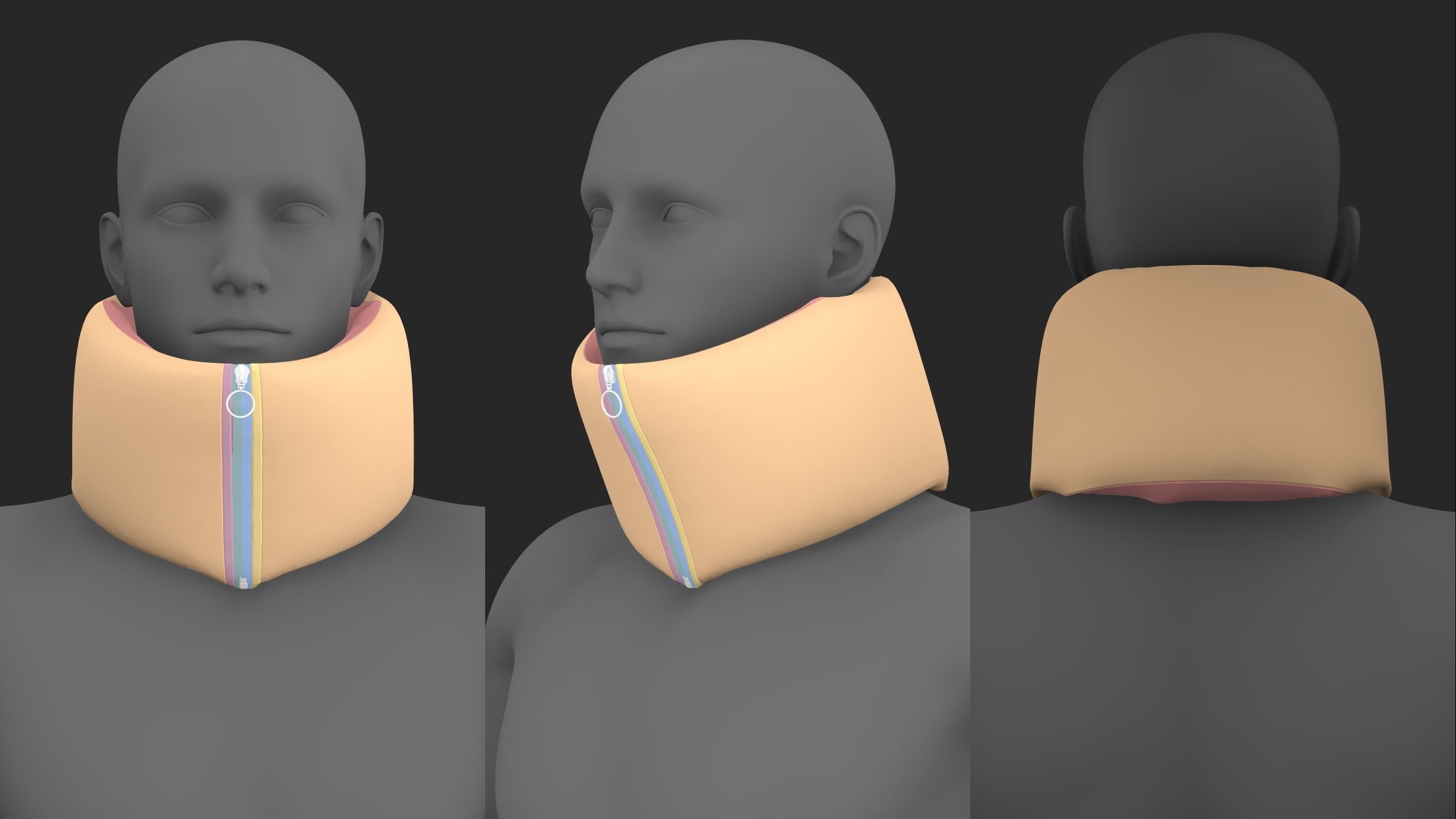 BASIC SCARVES PACK genesis8 highpoly 3D model_14