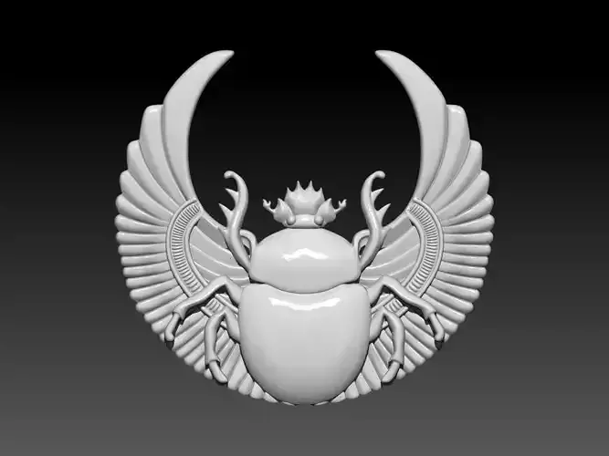 Scarab egyptian beetle 3D print model