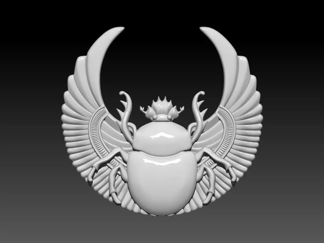 Scarab egyptian beetle 3D print model