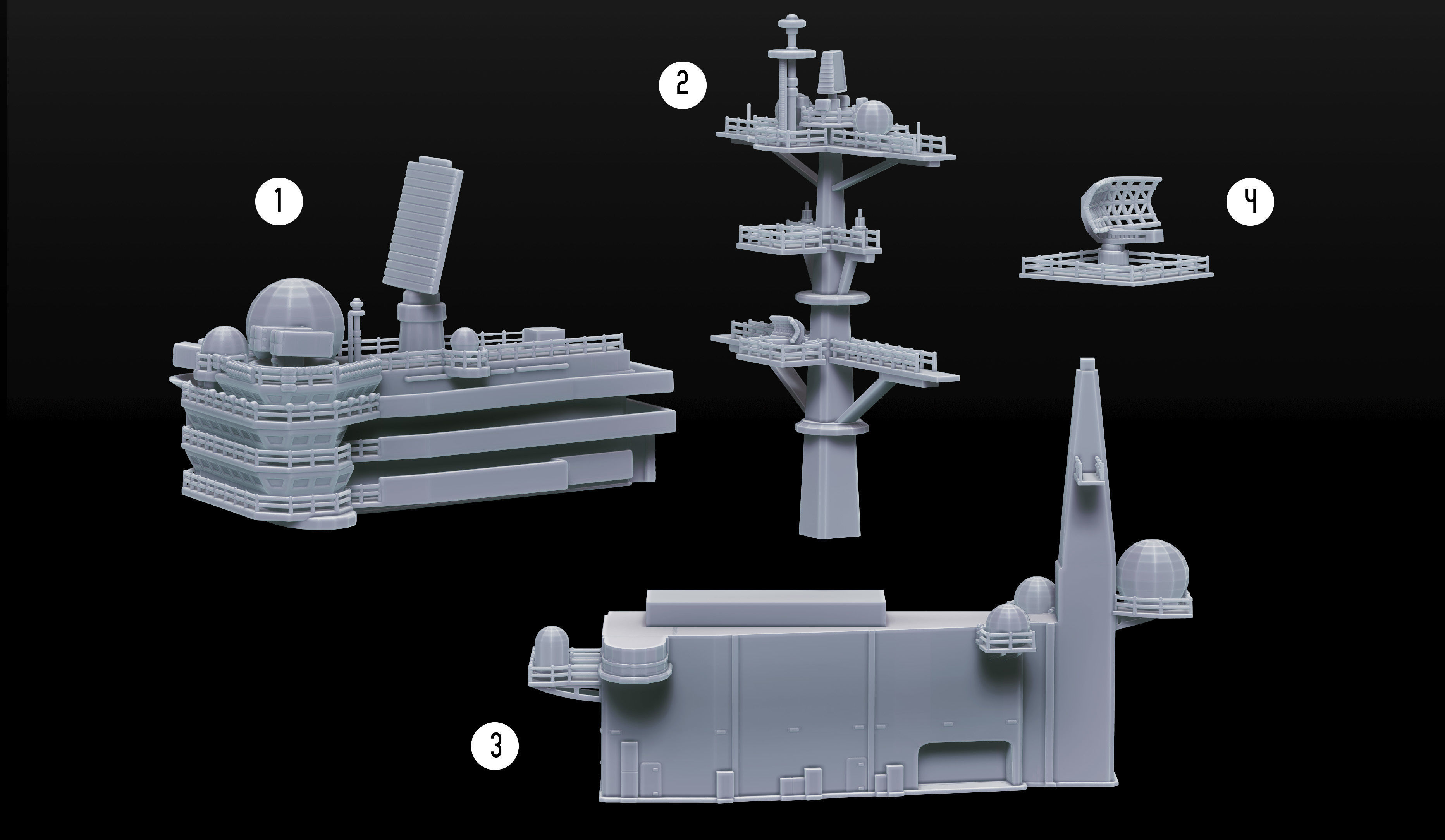Aircraft Carrier - USS George H W Bush CVN-77 - Nimitz -  3D print model_2