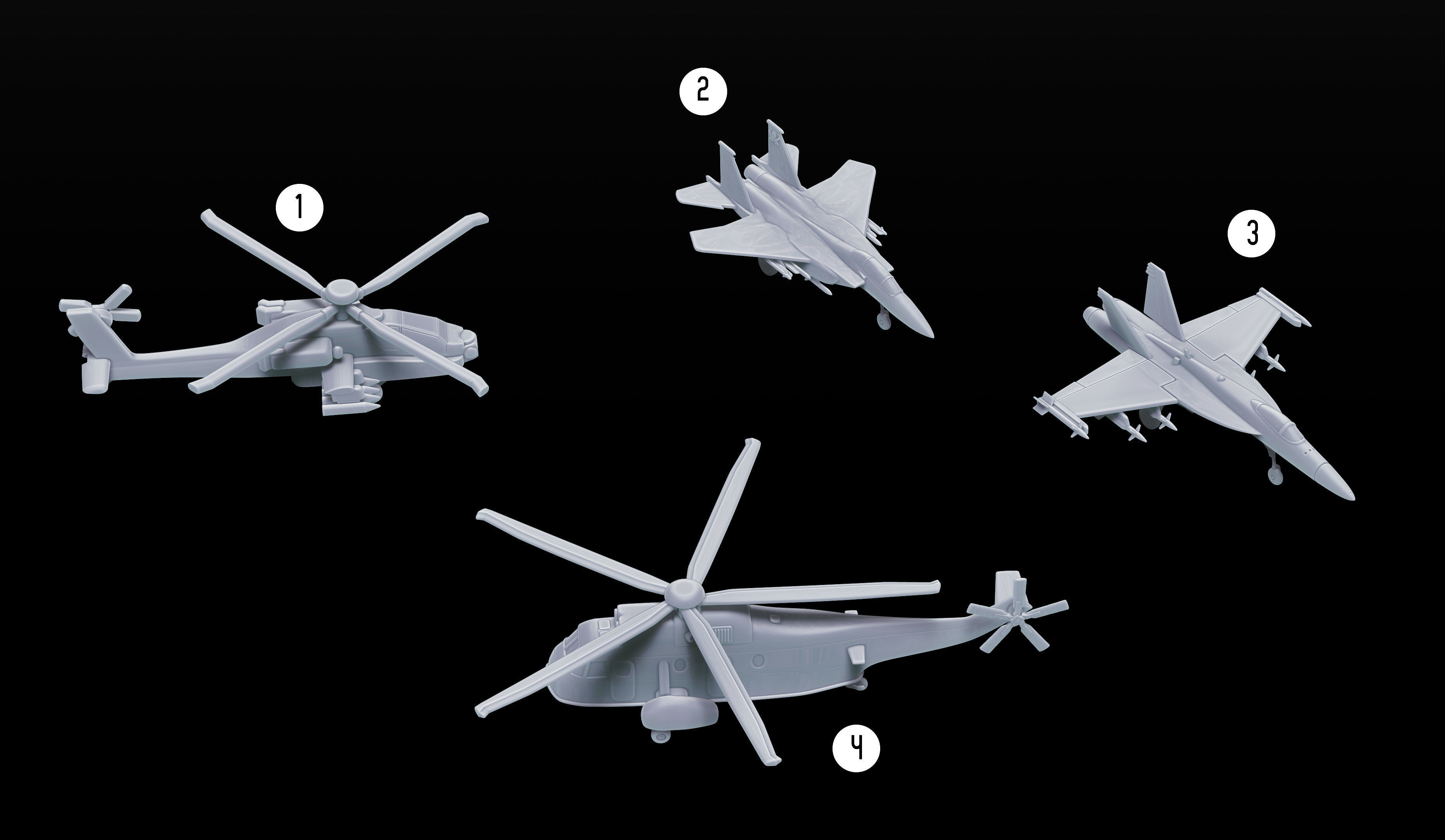 Aircraft Carrier - USS George H W Bush CVN-77 - Nimitz -  3D print model_3