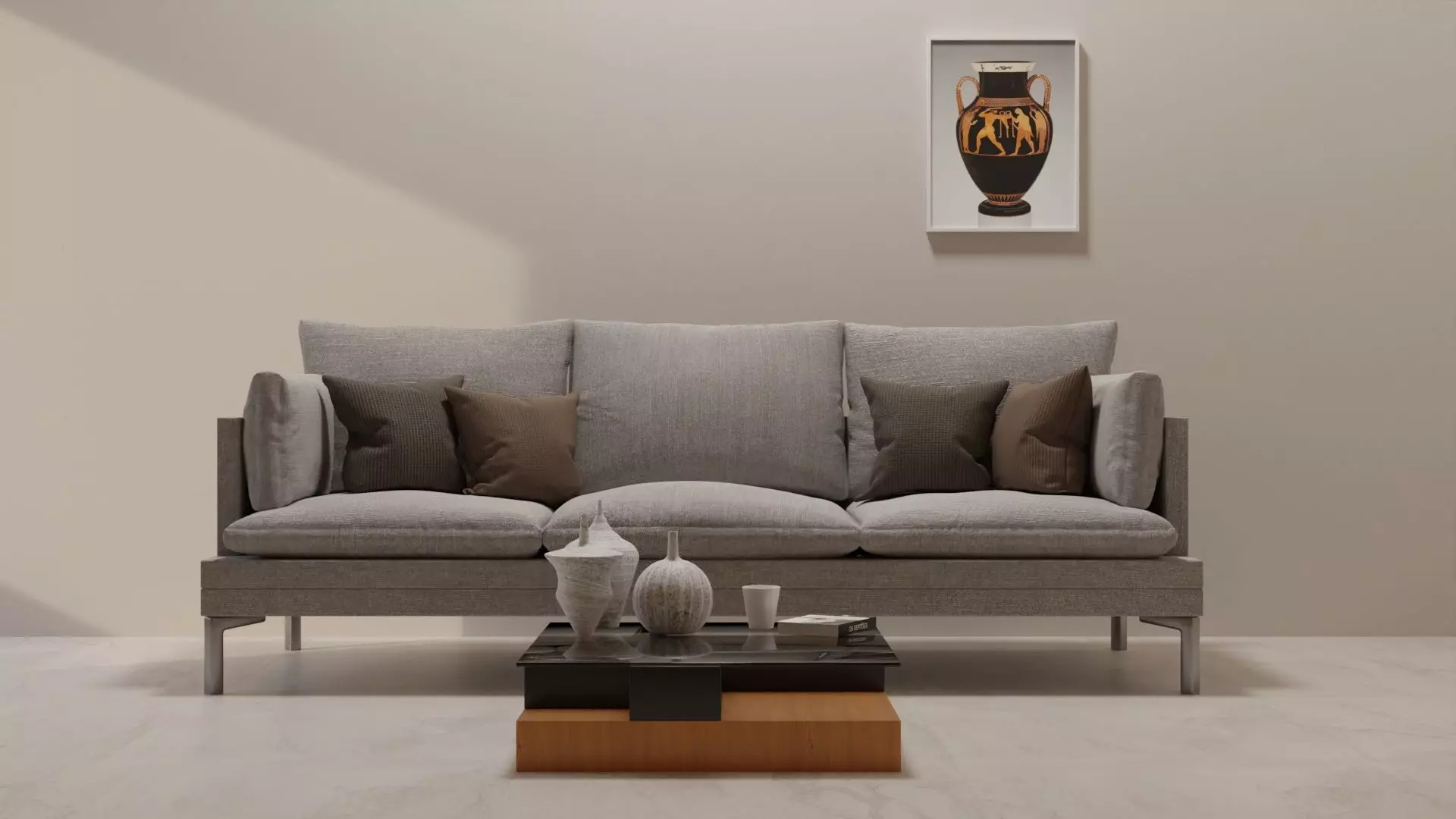 Package Interior Living Room in Blender Cycles 3D model