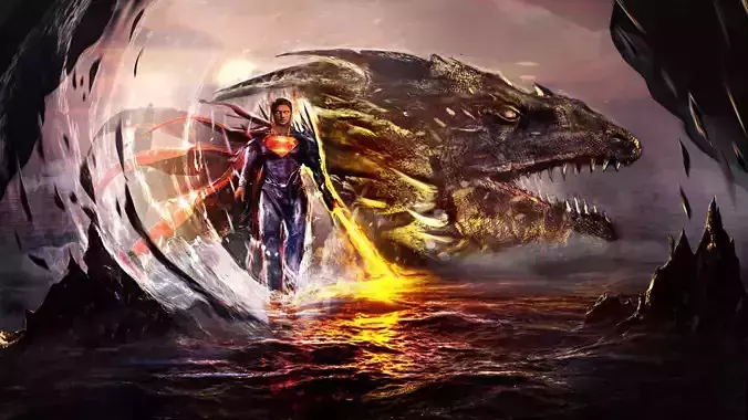 Man of Steel with Dragon 3D model