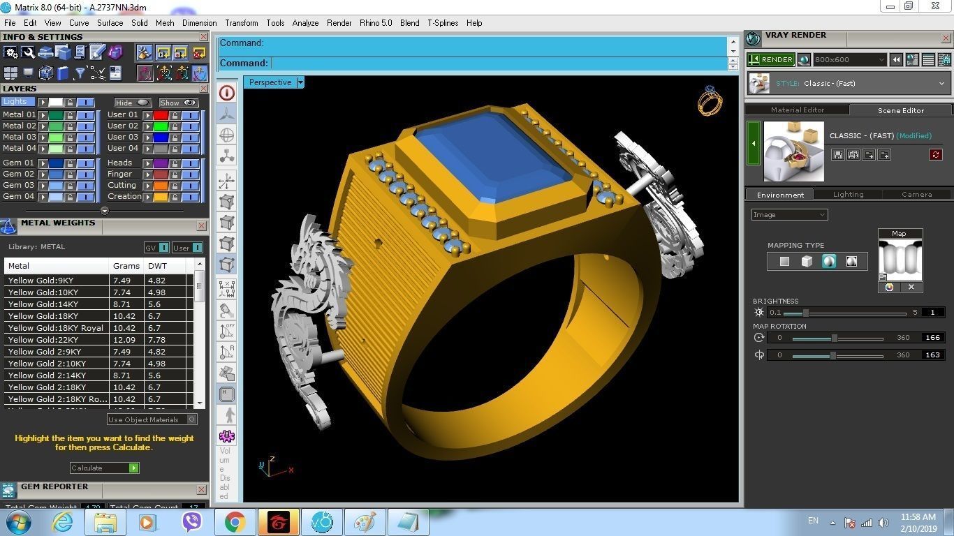 Elegant Emerald Diamond Pendant Jewelry for Women 403 3D print model_7