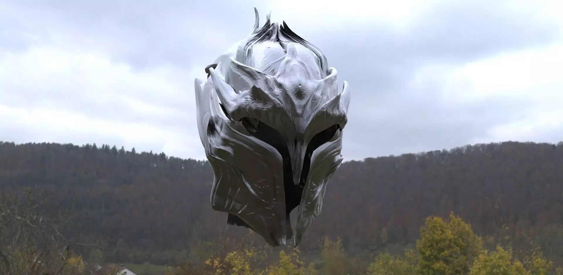 Fantasy Helmet 3D model_0