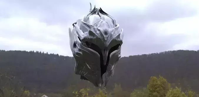 Fantasy Helmet 3D model