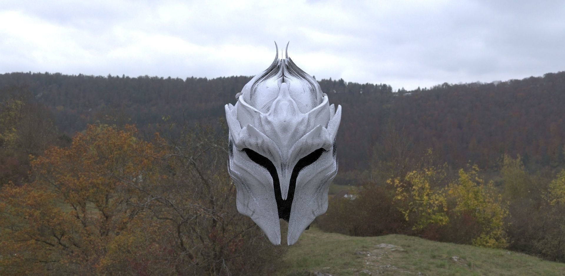 Fantasy Helmet 3D model_3