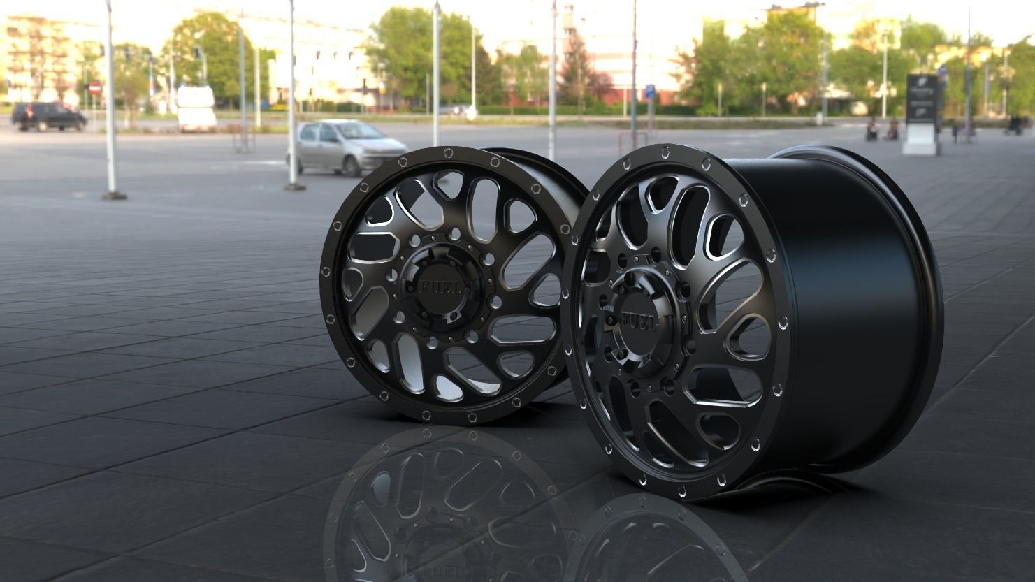 TRITON DUALLY FRONT wheel rim model 3D print model_9