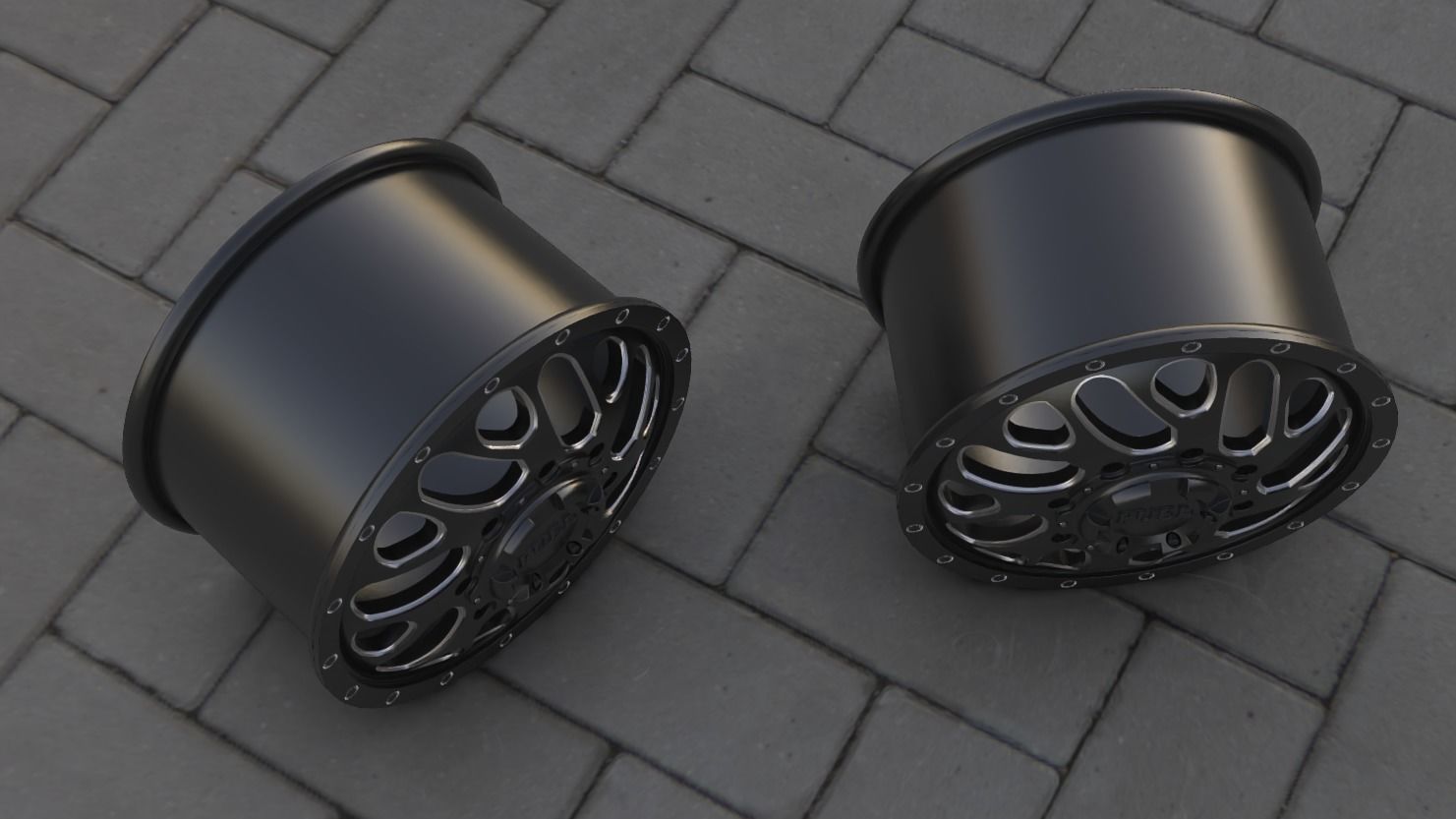 TRITON DUALLY FRONT wheel rim model 3D print model_10