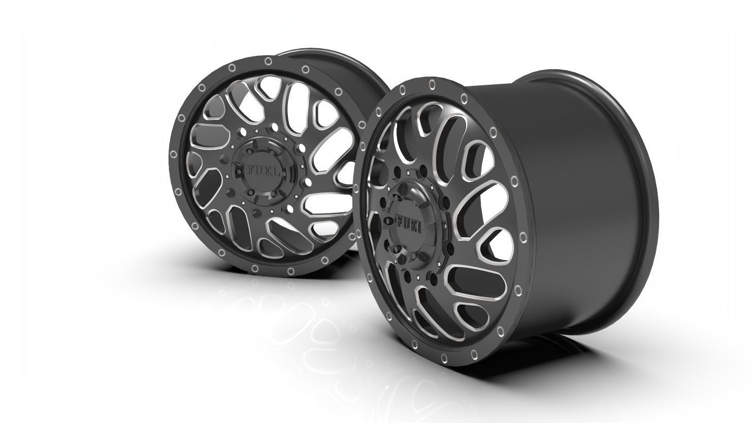 TRITON DUALLY FRONT wheel rim model 3D print model_5