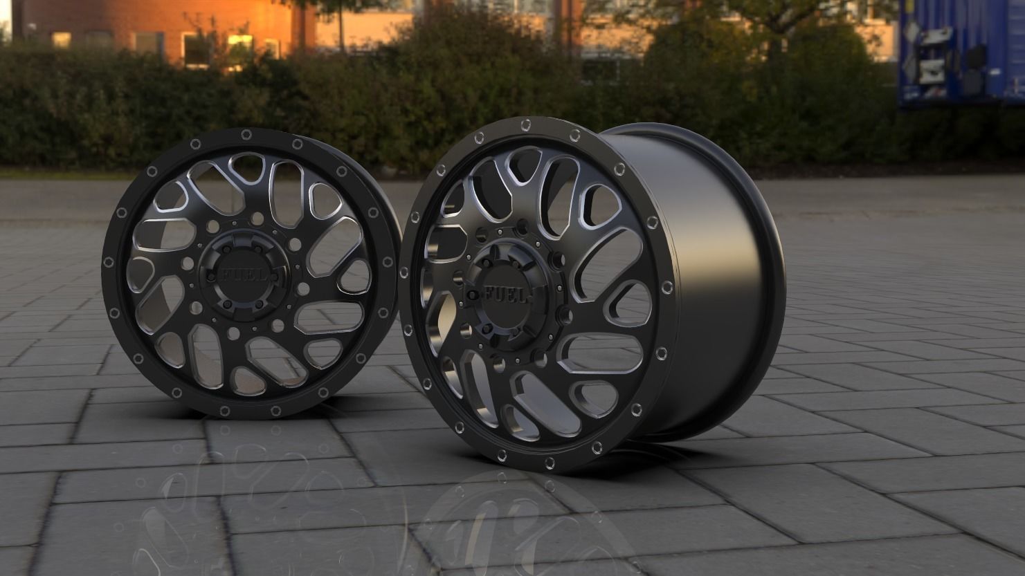 TRITON DUALLY FRONT wheel rim model 3D print model_11