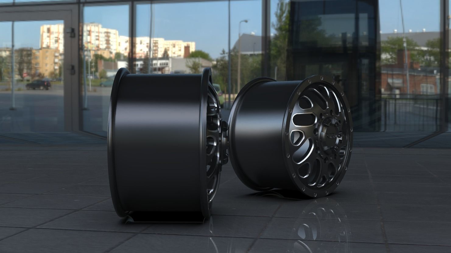 TRITON DUALLY FRONT wheel rim model 3D print model_8