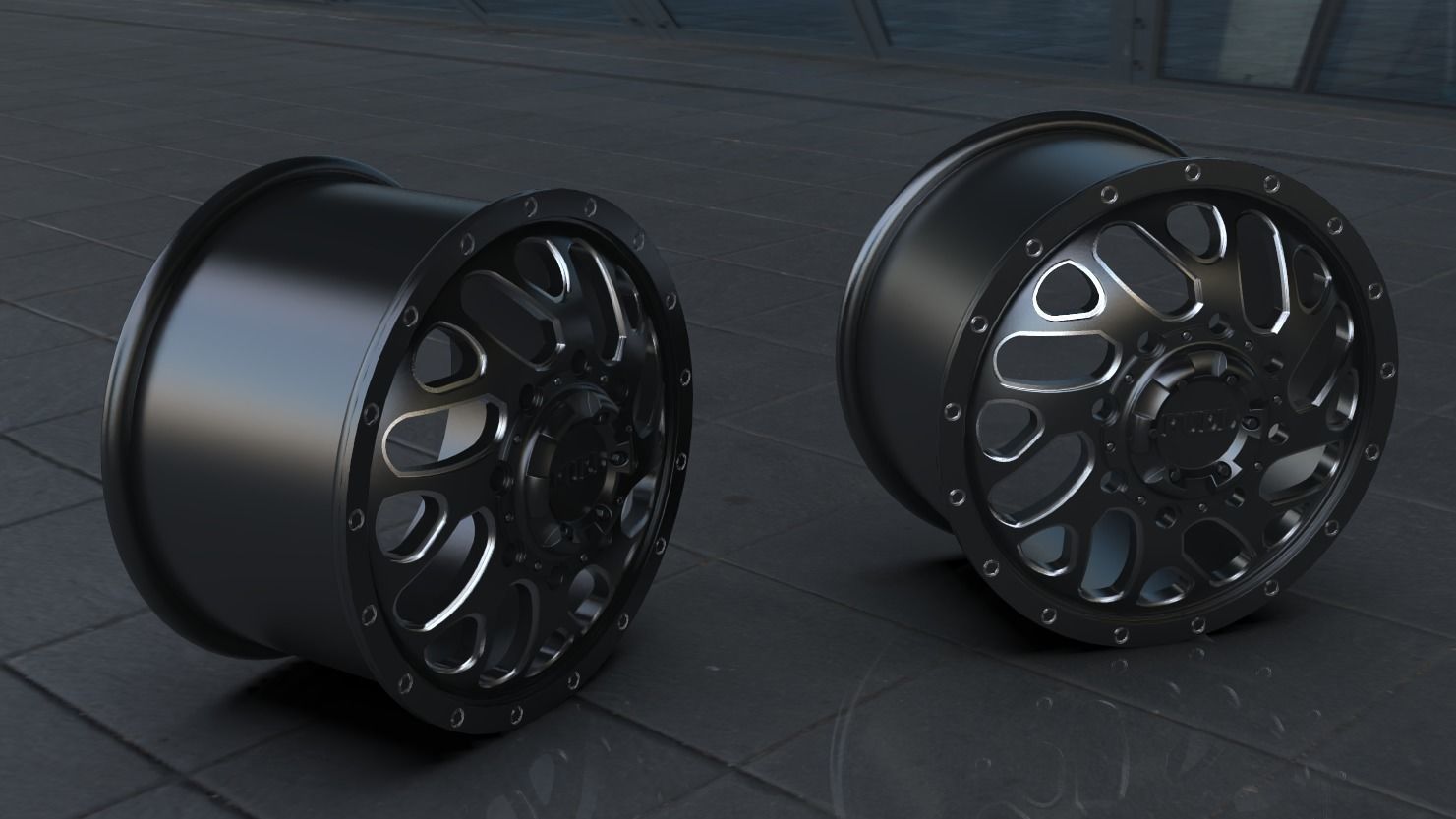 TRITON DUALLY FRONT wheel rim model 3D print model_7