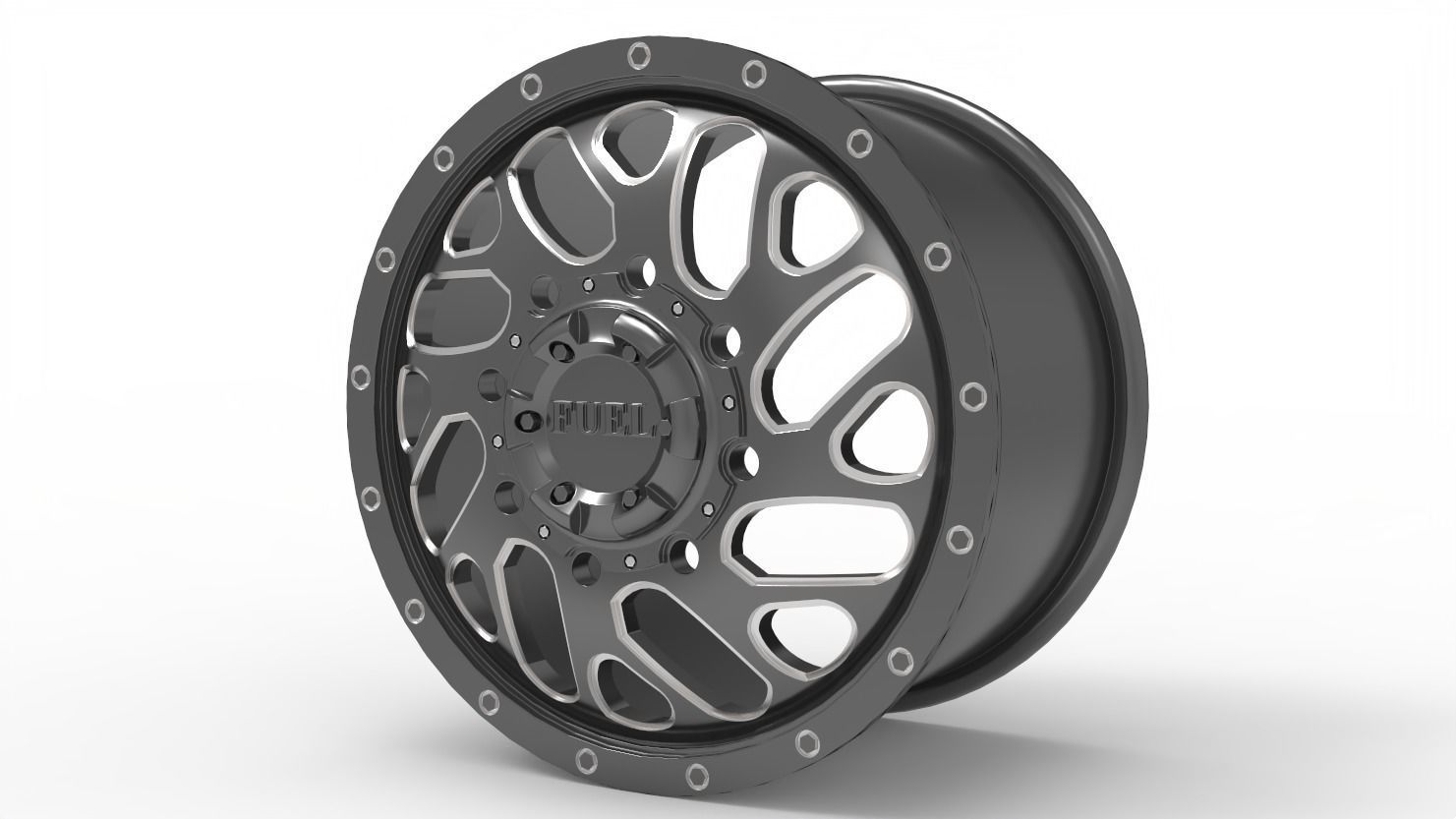 TRITON DUALLY FRONT wheel rim model 3D print model_1