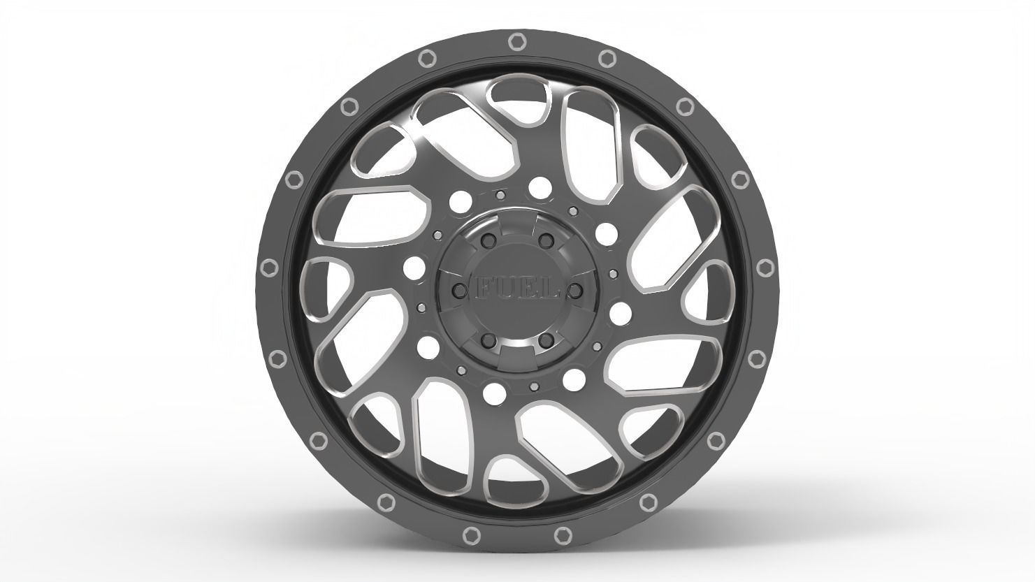 TRITON DUALLY FRONT wheel rim model 3D print model_2