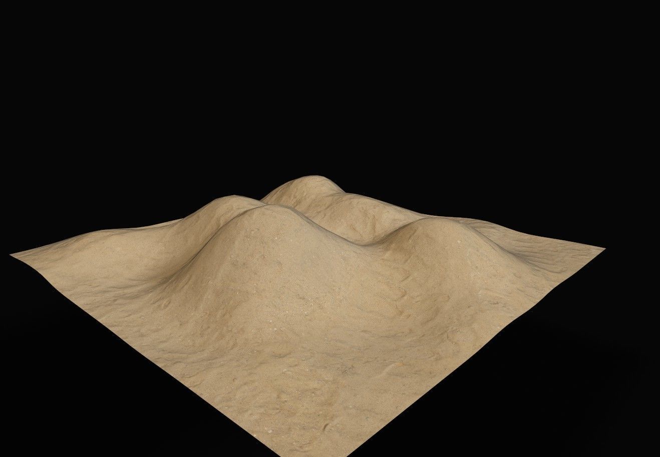 Terrain 07 Low-poly 3D model_2