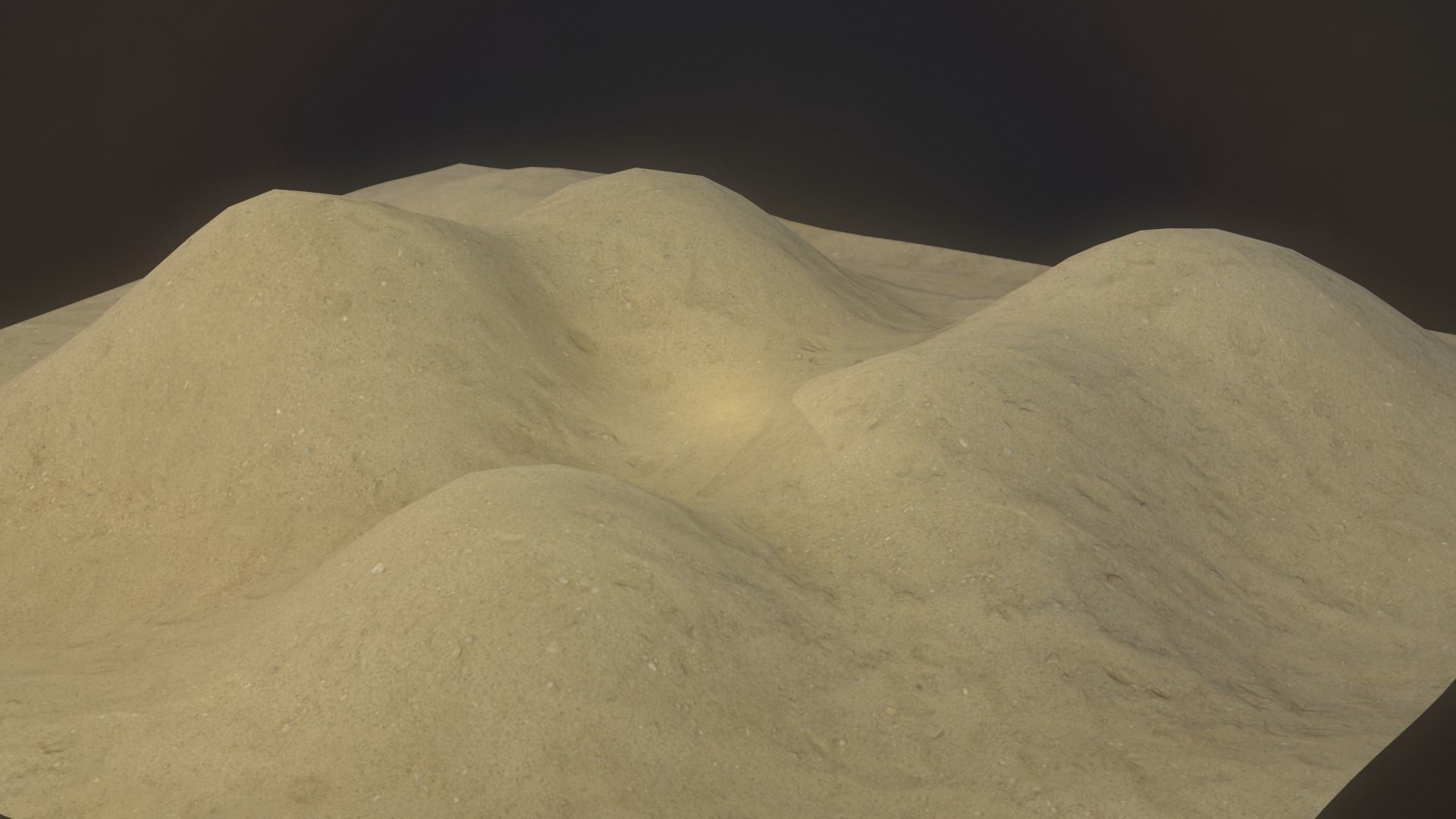 Terrain 07 Low-poly 3D model_3