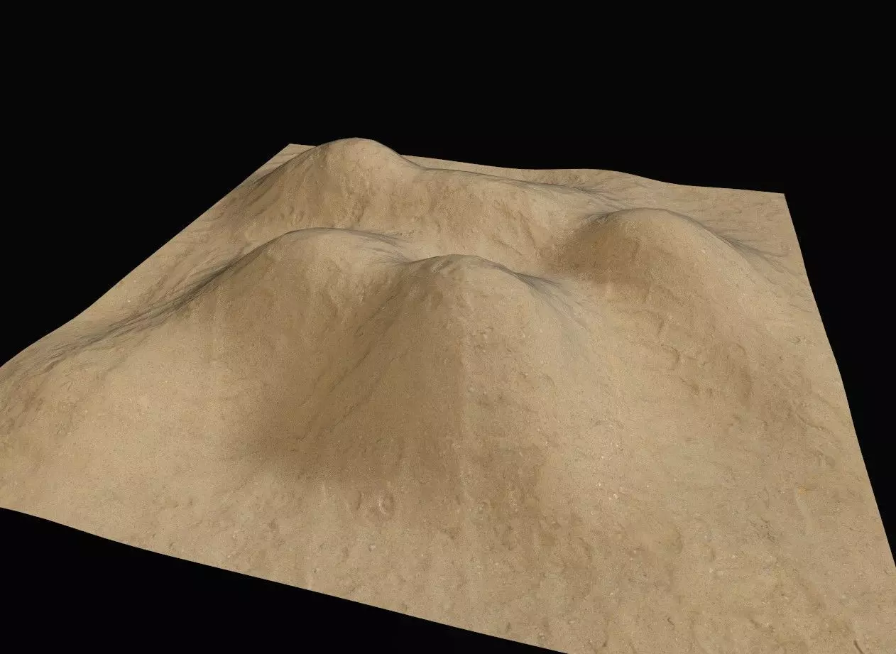 Terrain 07 Low-poly 3D model_0