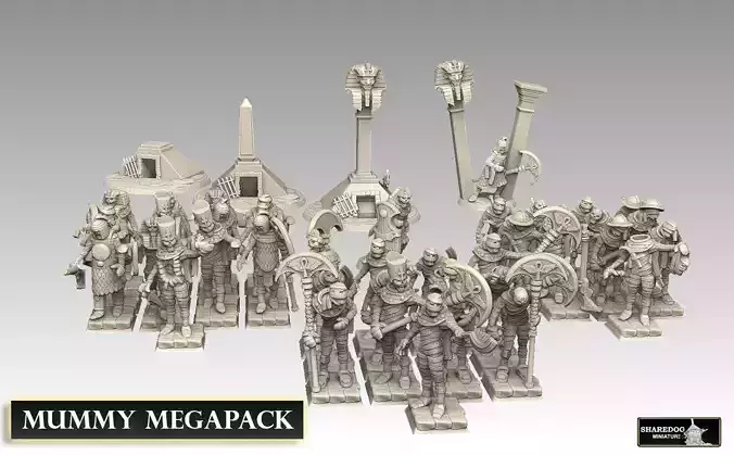 Mummy Megpack 3D print model