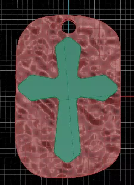 Cross Tag Free 3D model_0