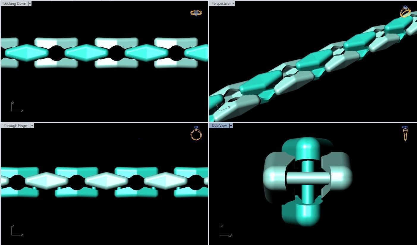 Chain necklaces - Miami cuban necklaces - Mens necklaces - N633 3D print model_5