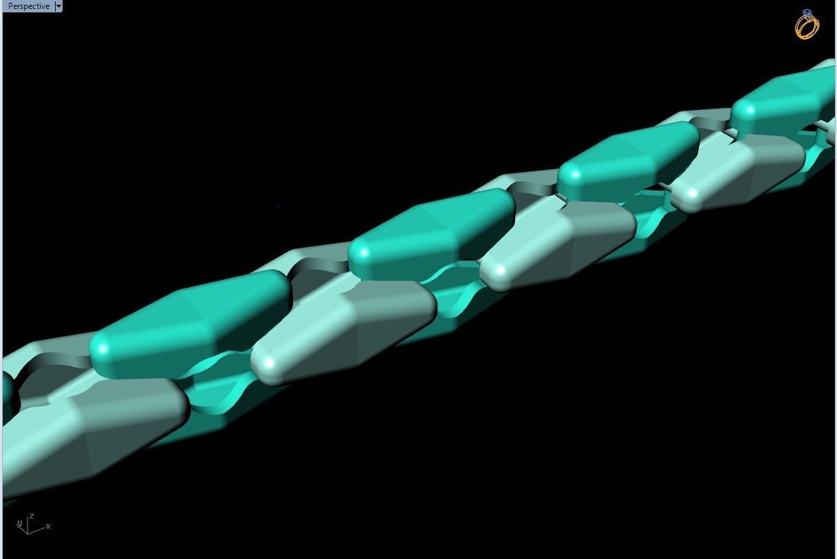 Chain necklaces - Miami cuban necklaces - Mens necklaces - N633 3D print model_4