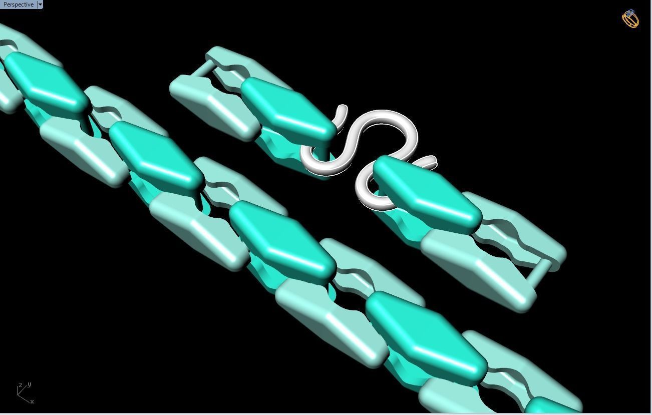 Chain necklaces - Miami cuban necklaces - Mens necklaces - N633 3D print model_2