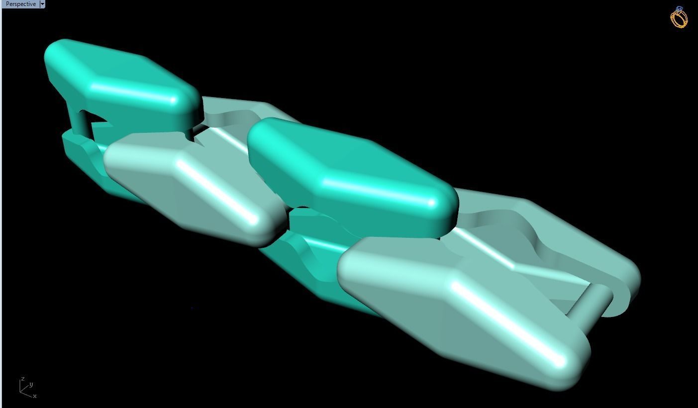 Chain necklaces - Miami cuban necklaces - Mens necklaces - N633 3D print model_8