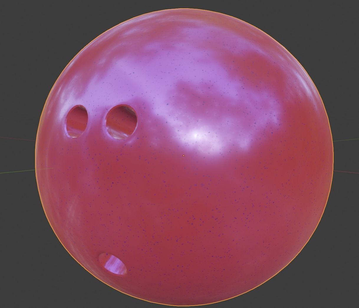 Bowling Pins Balls Lanes Sample Scene Set Low-poly 3D model_1