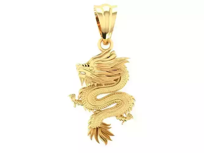 Chinese Dragon Pendant Jewelry for Men 415