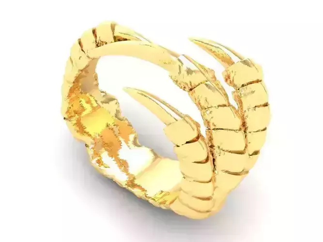 Dragon Claw Ring Powerful Men Jewelry 3D Model 418
