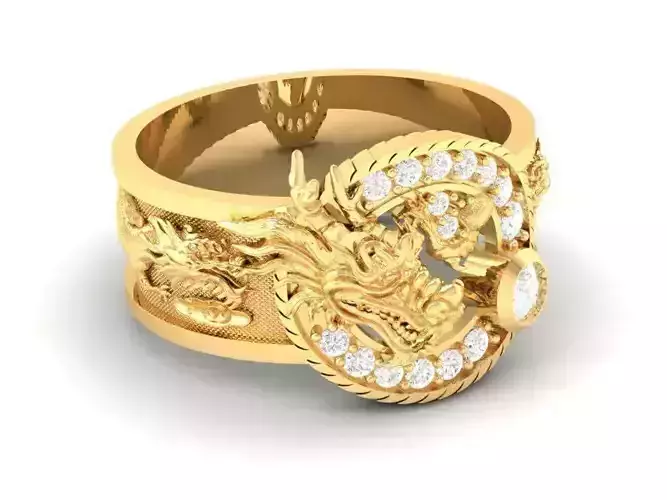luxury dragon ring for men  423