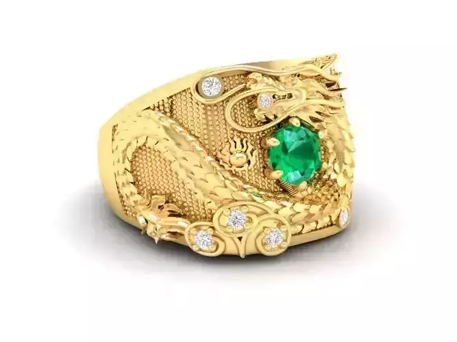 Luxury Dragon Ring For Men Jewelry Model 424