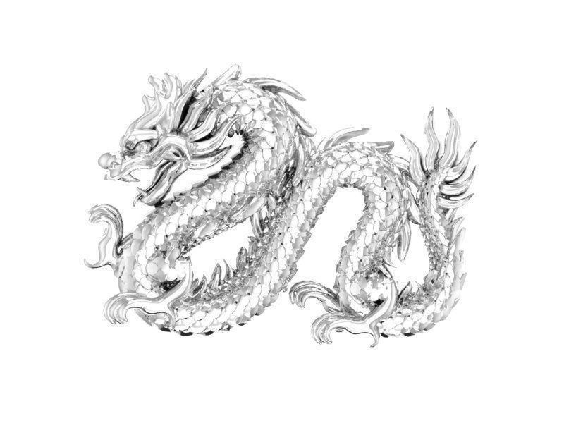 Dragon Pendant Jewelry Design 429 3D print model_4