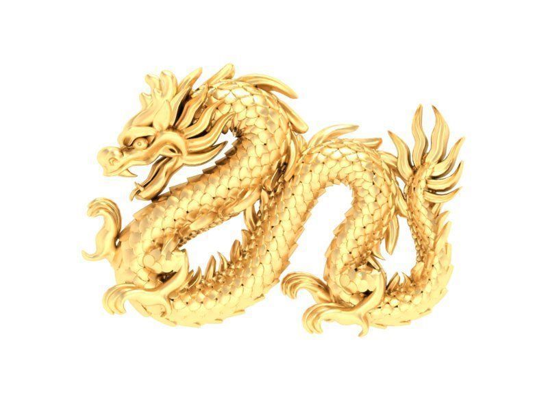Dragon Pendant Jewelry Design 429 3D print model_1
