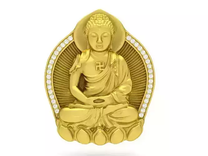 Buddha Seated on Lotus Pendant Jewelry  431