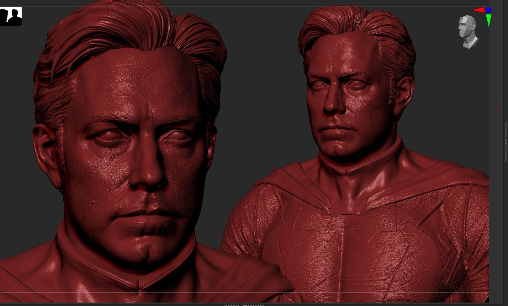 Batman - Ben Affleck Bust 3D print model_25