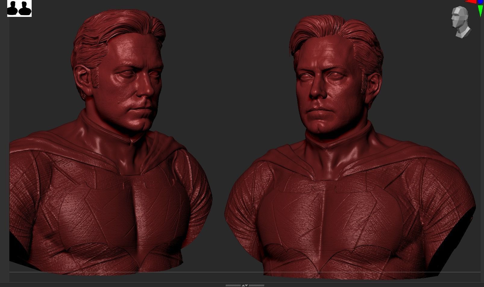 Batman - Ben Affleck Bust 3D print model_26