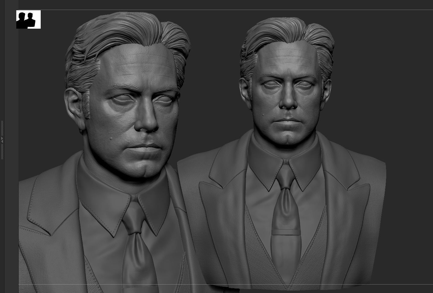 Batman - Ben Affleck Bust 3D print model_21