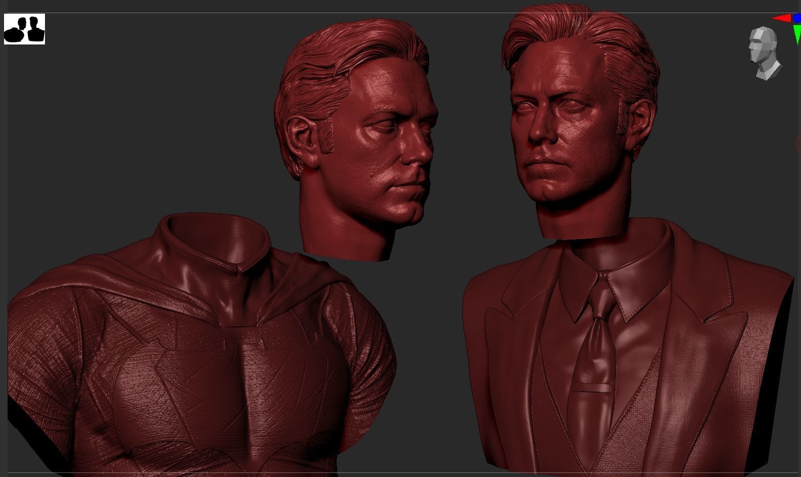 Batman - Ben Affleck Bust 3D print model_29