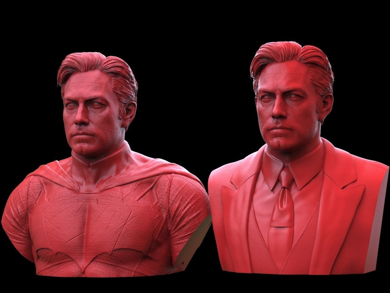 Batman - Ben Affleck Bust 3D print model_5