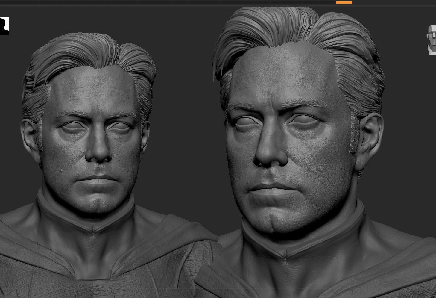 Batman - Ben Affleck Bust 3D print model_14