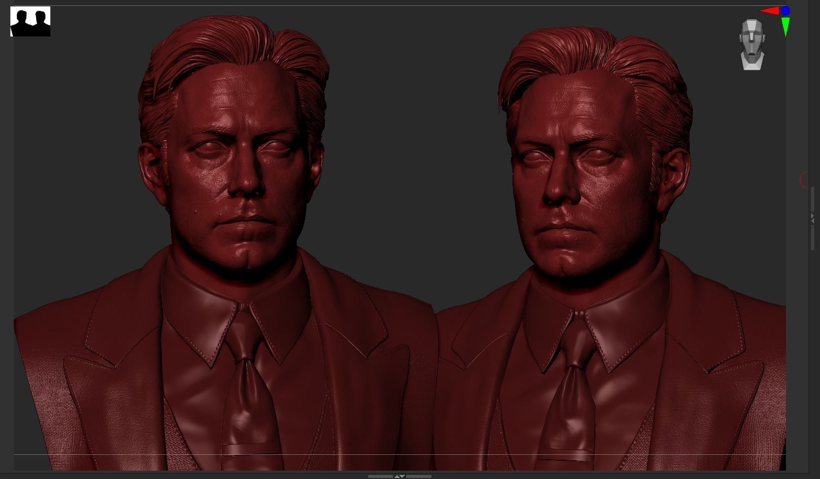 Batman - Ben Affleck Bust 3D print model_28
