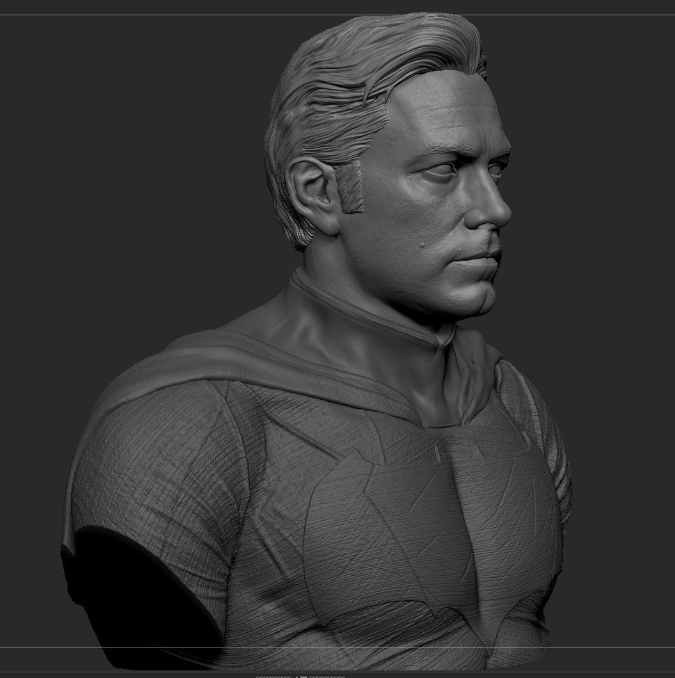 Batman - Ben Affleck Bust 3D print model_12