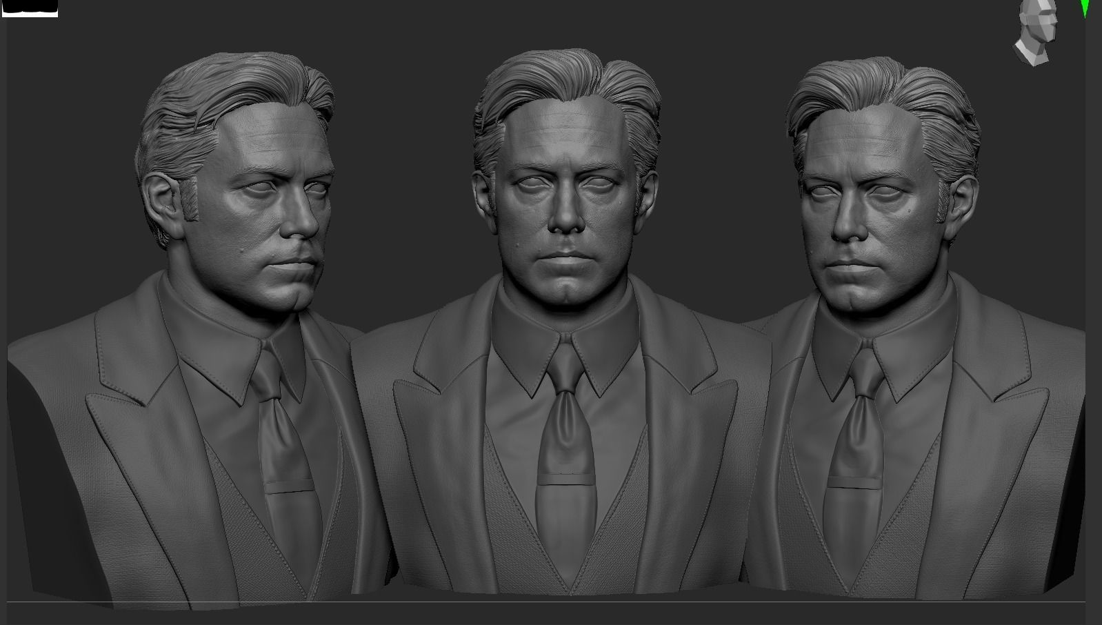Batman - Ben Affleck Bust 3D print model_22