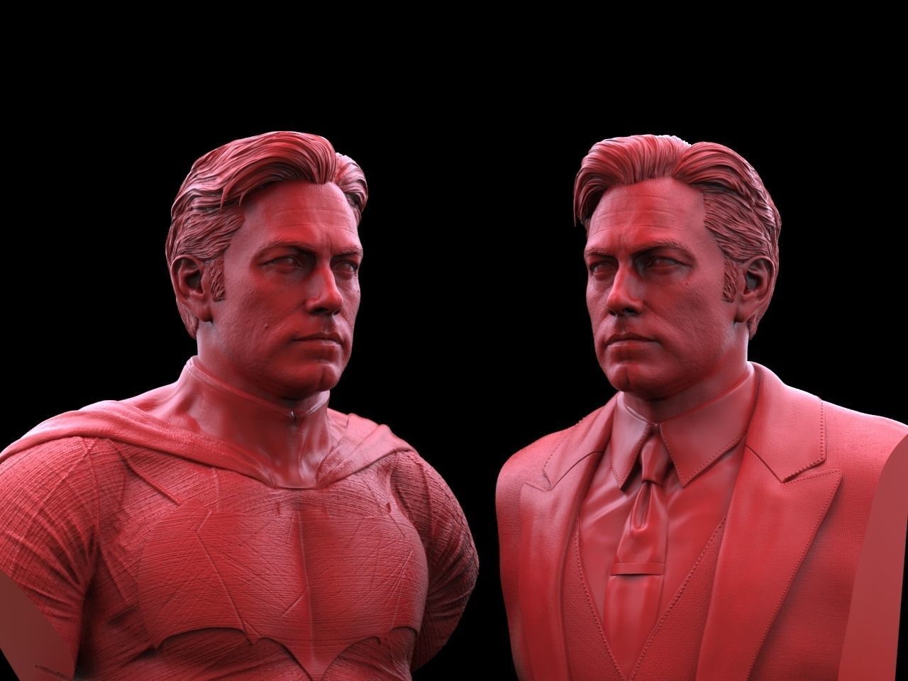 Batman - Ben Affleck Bust 3D print model_6