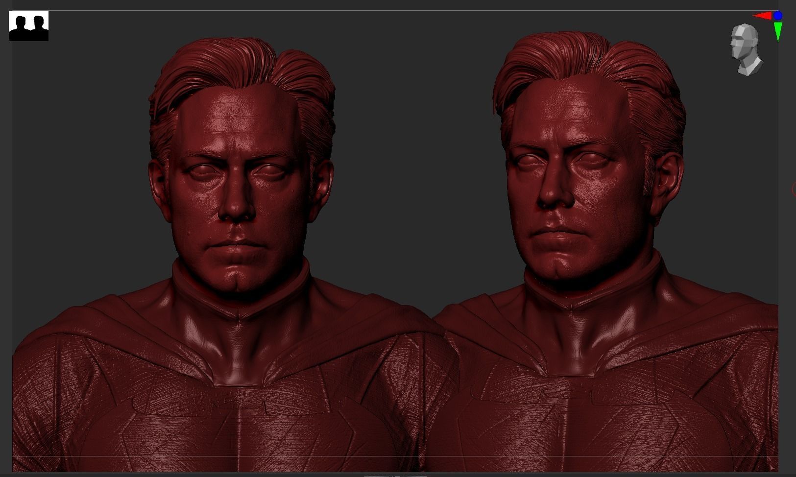 Batman - Ben Affleck Bust 3D print model_27
