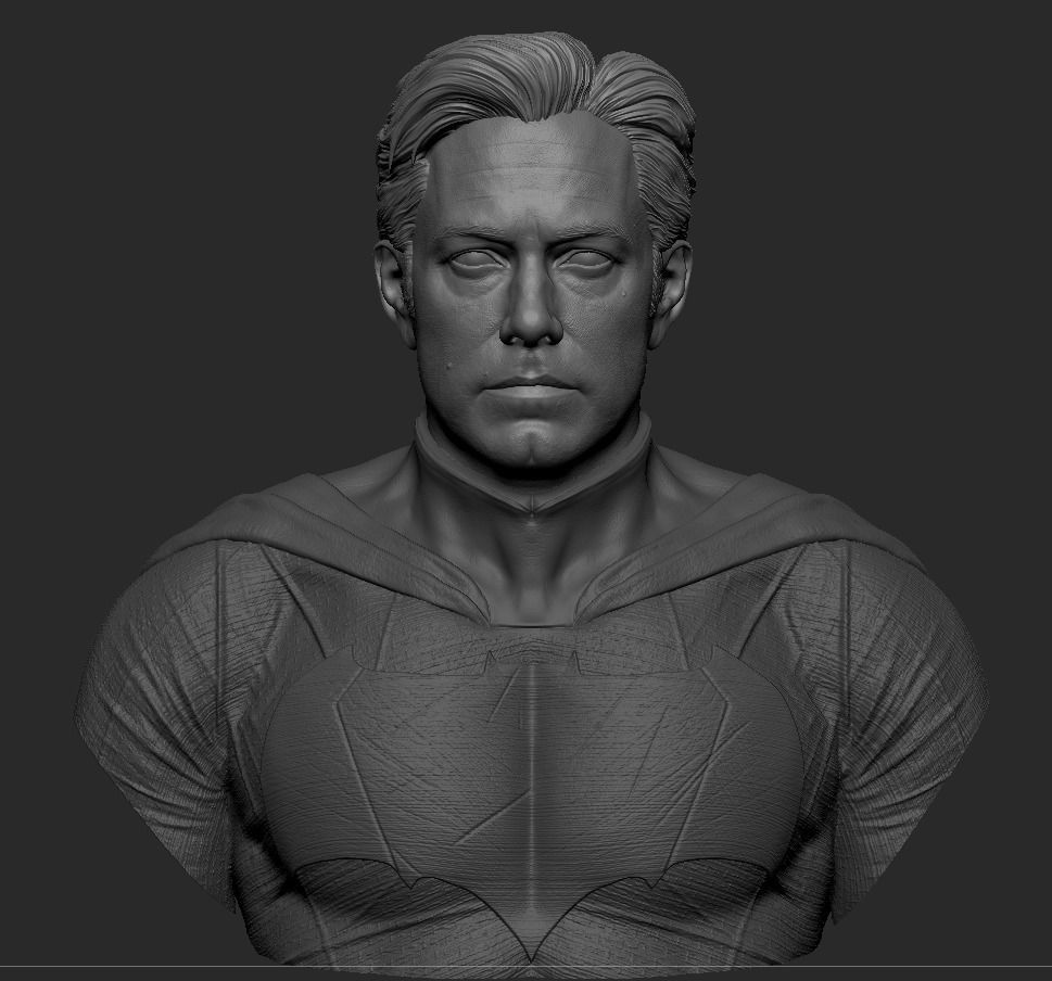 Batman - Ben Affleck Bust 3D print model_7